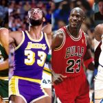 NBA legends picture collage